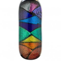 Photograph of a dicroic glass pendant